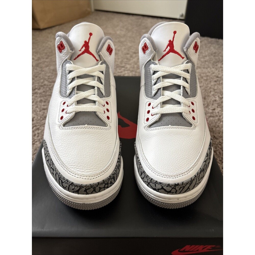 Nike Air Jordan 3 Retro Fire Red White Red DN3707-160 Men's Sneaker Size 10.5